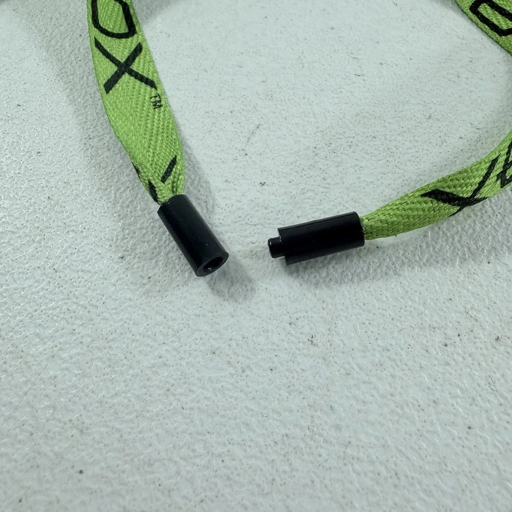 Original Microsoft Xbox Green Black Promo Promotional Lanyard ID Holder Clip